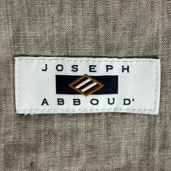 Joseph Abboud 100% Linen Blazer Men’s XL Tan Textured Sport Coat Summer Jacket - Picture 4 of 7